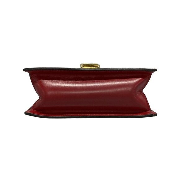 Auth GUCCI Sylvie 470270 Red Leather Handbag - Picture 6 of 15